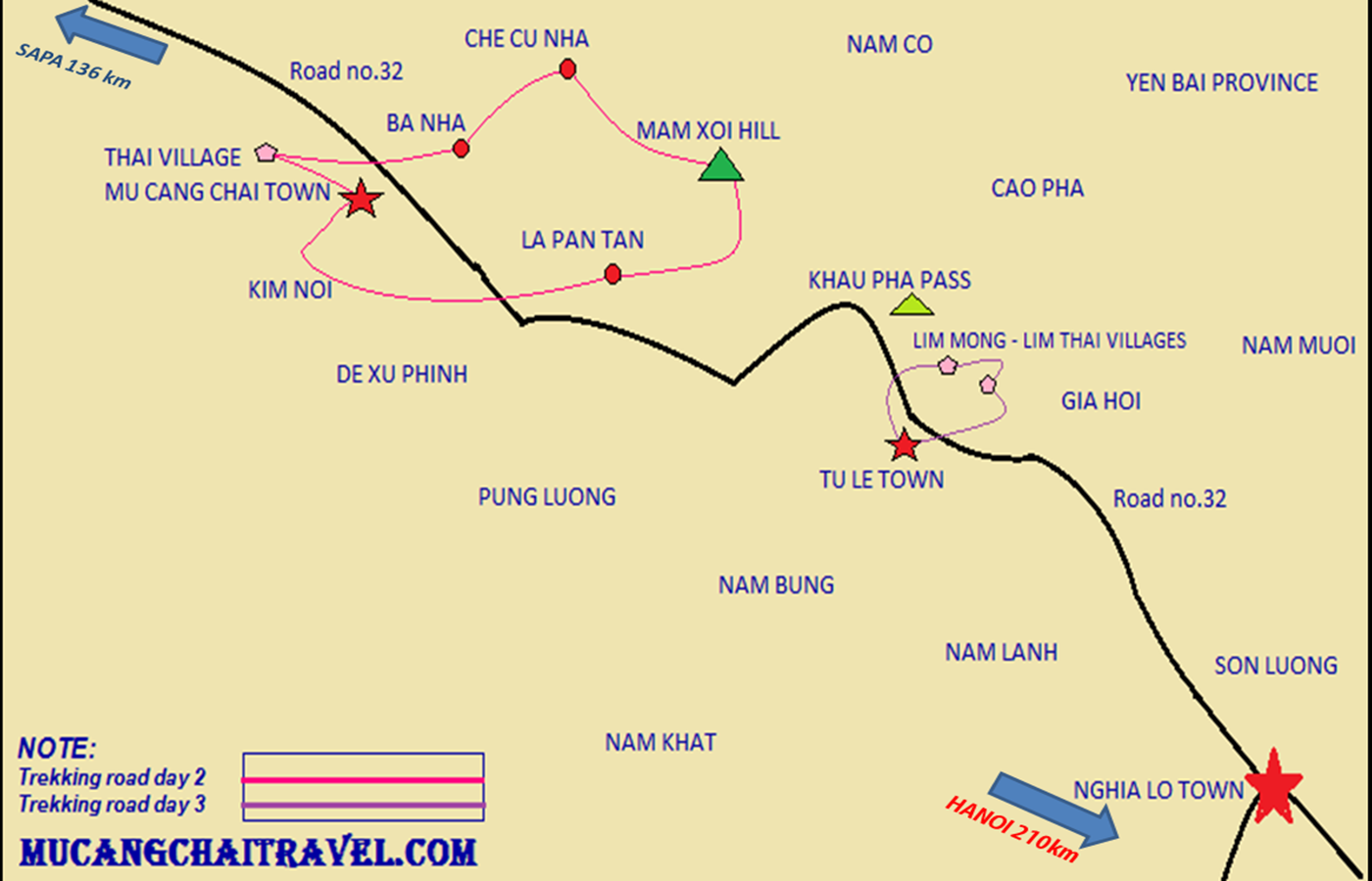 vietmountain-travel-mu-cang-chai-trekking-map-2017